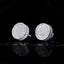 Cubic Zirconia #Cylindrical# Hip-hop Stud Earrings
