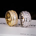 3 Layer Baguette Band Ring
