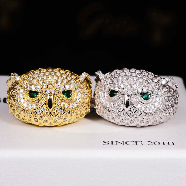 Iced Owl Ring Hover Image