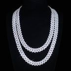 VVS Moissanite 12MM Prong Cuban Link Chain