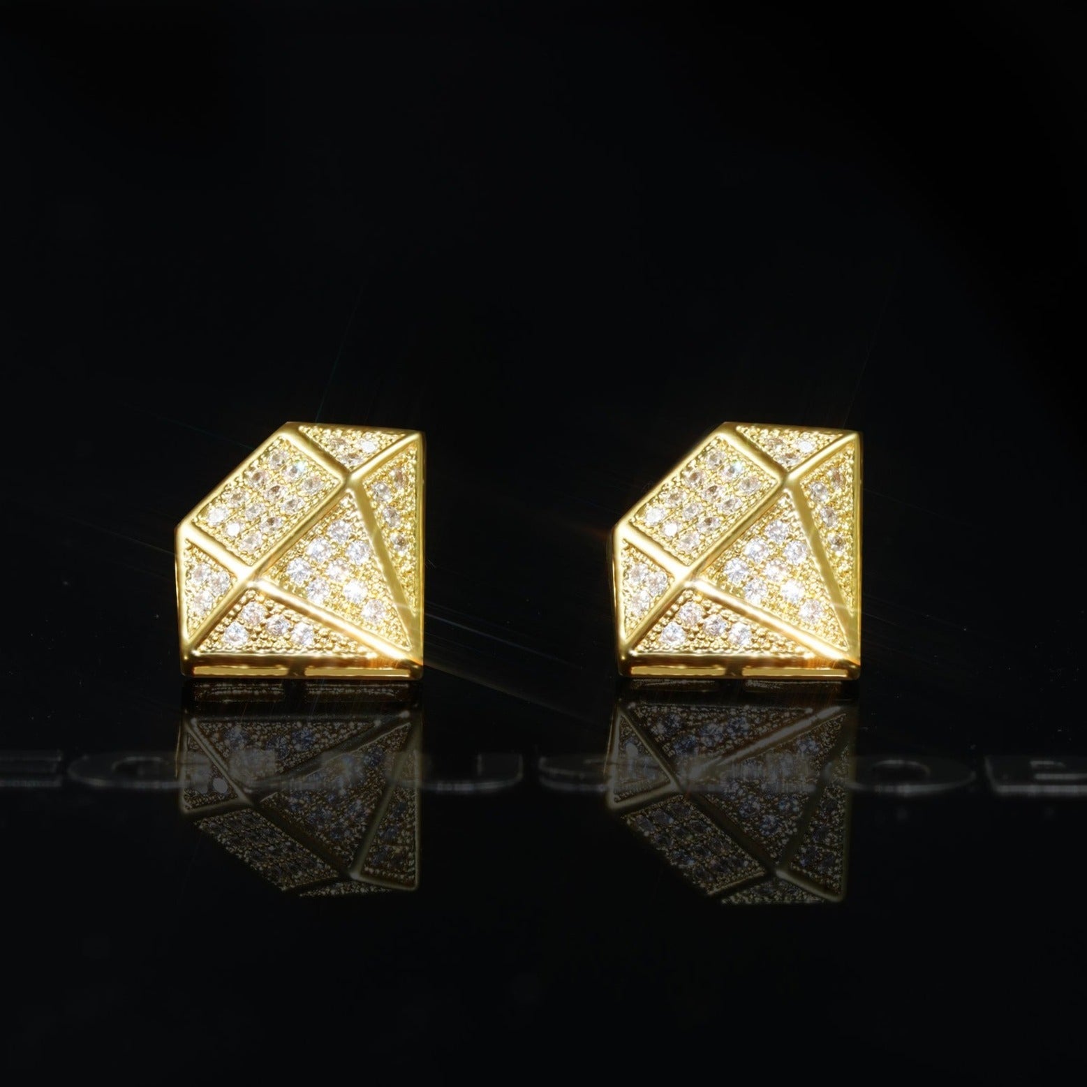 CZ  Environmental Protection Copper Earrings