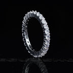 2mm Iced CZ Ripple Micro-inlay Ring