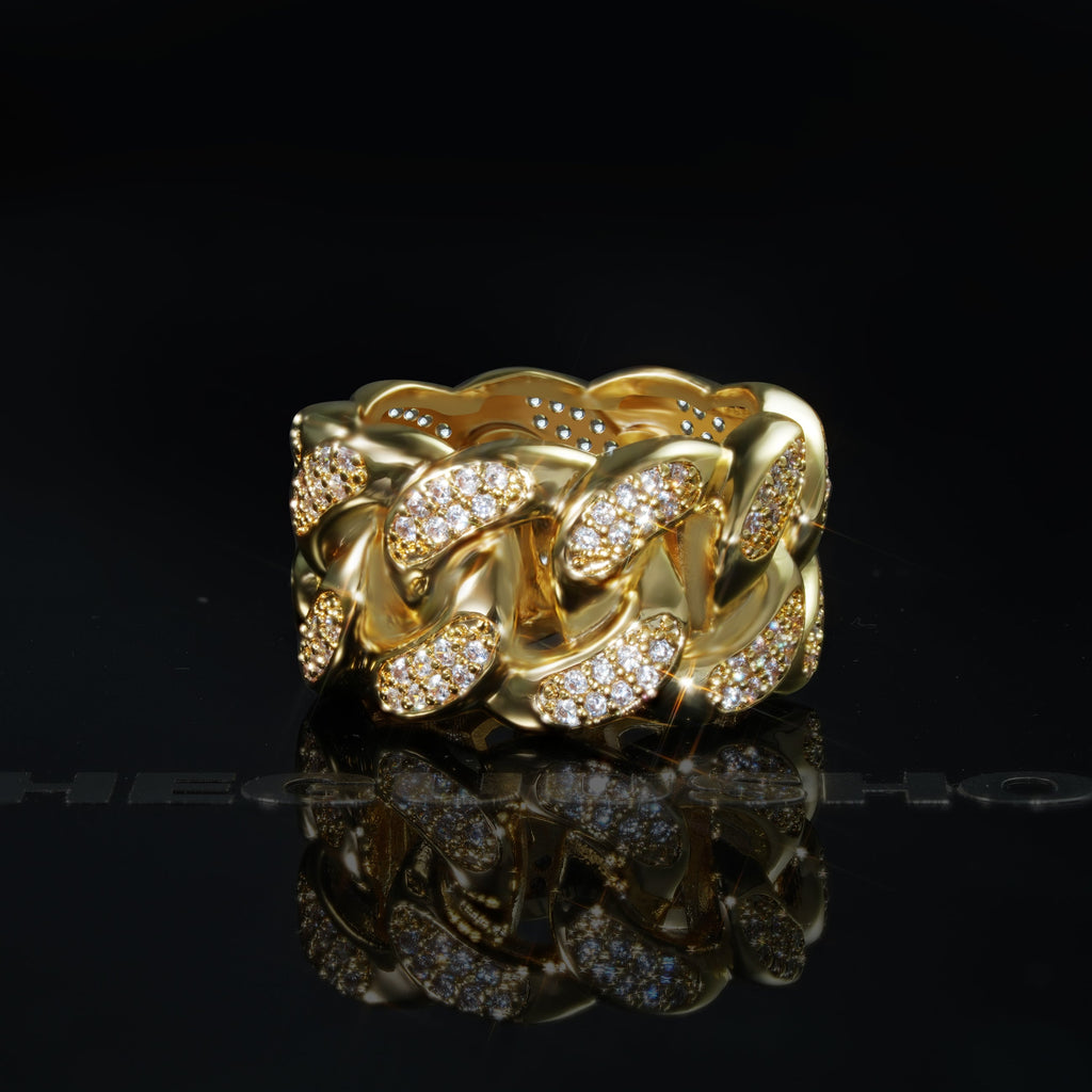 Official Limited 18K Gold-Plated Micro-inlay CZ Ring