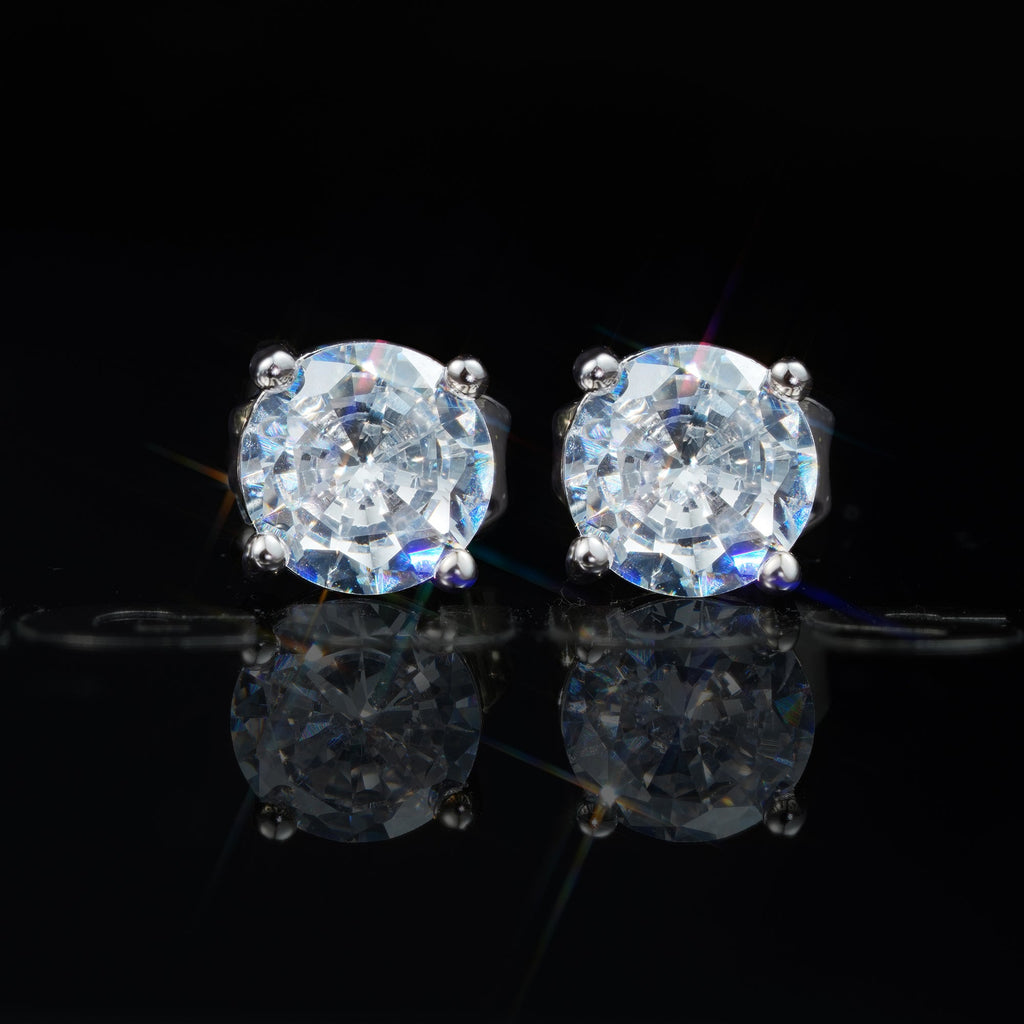 Official Limited Gold-Plated Micro-inlay CZ  Thread Earring