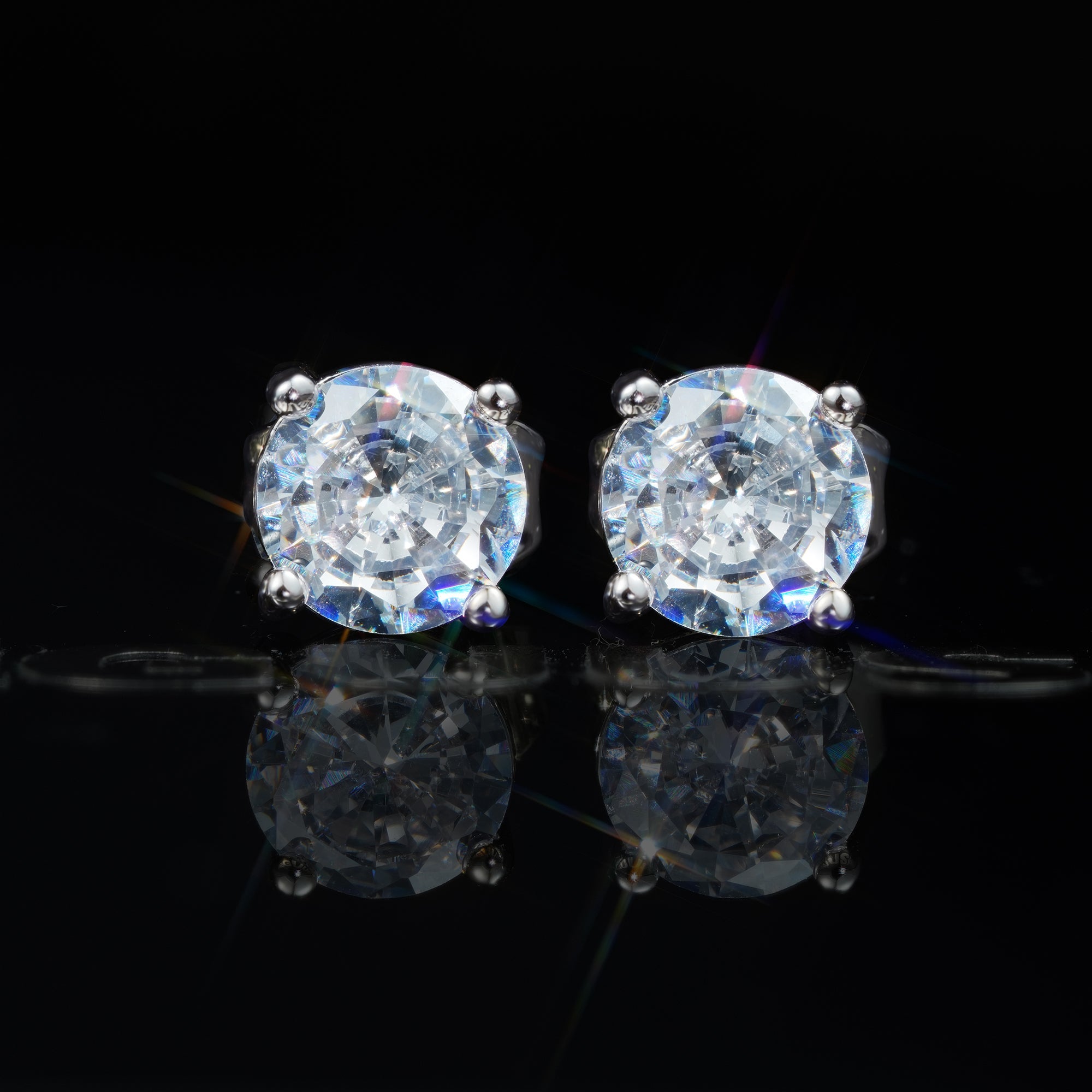 Official Limited Gold-Plated Micro-inlay CZ  Thread Earring