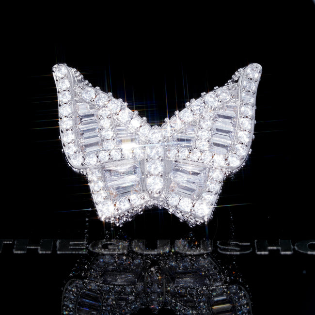 Gold-Plated Micro-inlay AAA CZ Butterfly Ring Main Image