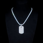 ICED DOG TAG PENDANT