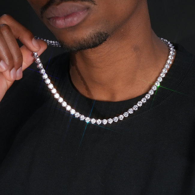 Alloy Micro-inlay Rhinestone Single Row Necklace Hover Image