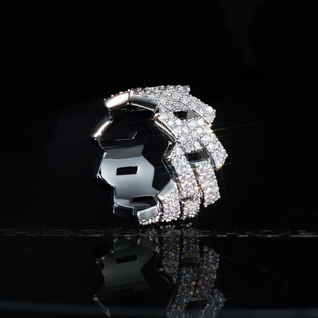 18K Gold-Plated Micro-inlay AAA CZ Ring Hover Image
