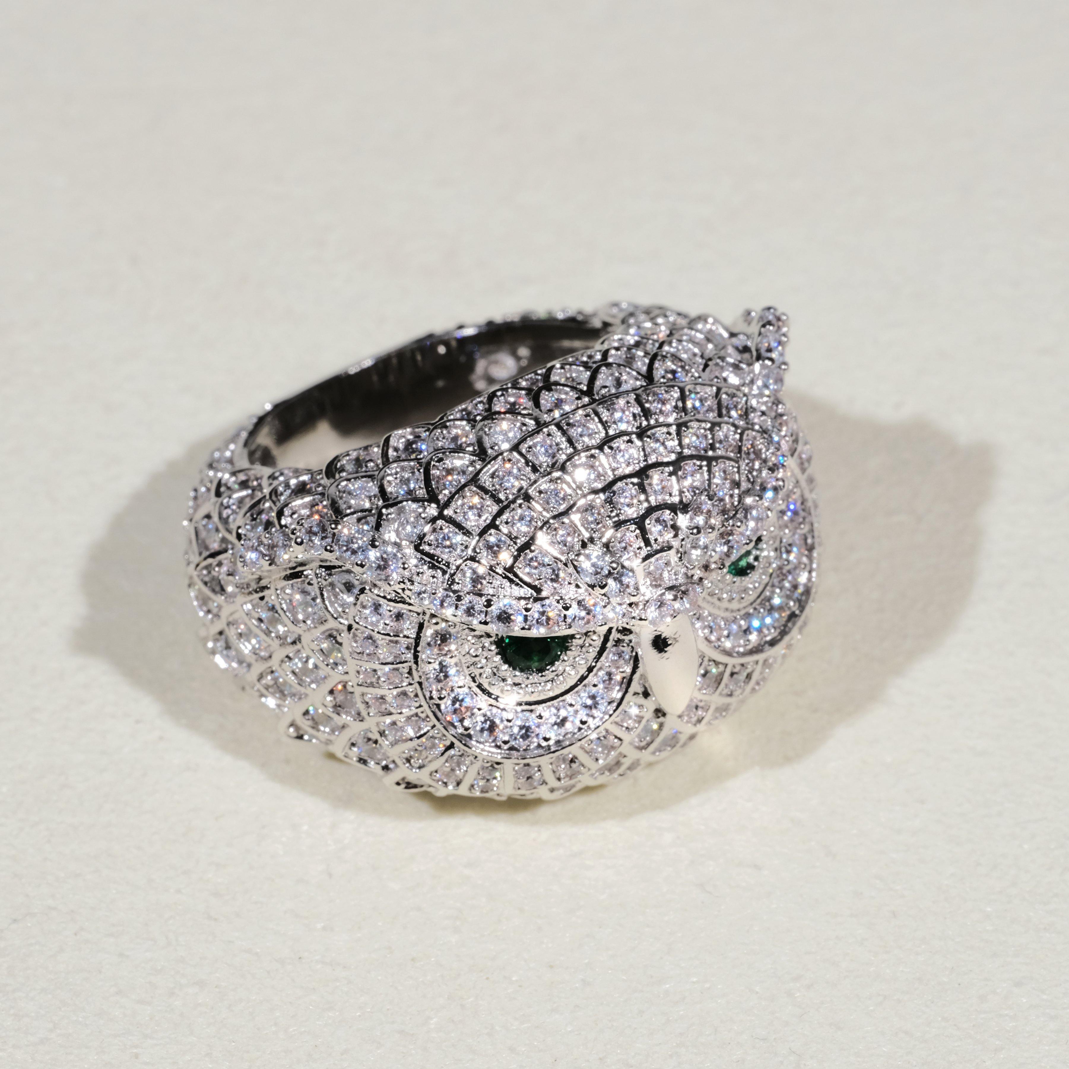 Iced Owl Ring