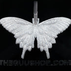 18K Gold-Plated Micro-inlay AAA CZ Butterfly Pendant Necklace