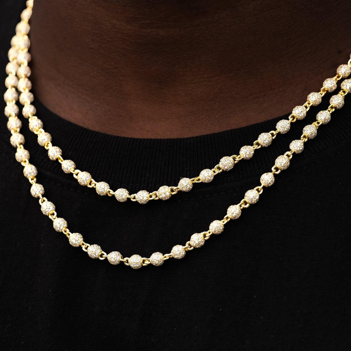 4mm Iced Beads Chain