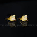 CZ Hip Hop Night Club Copper Stud Earring
