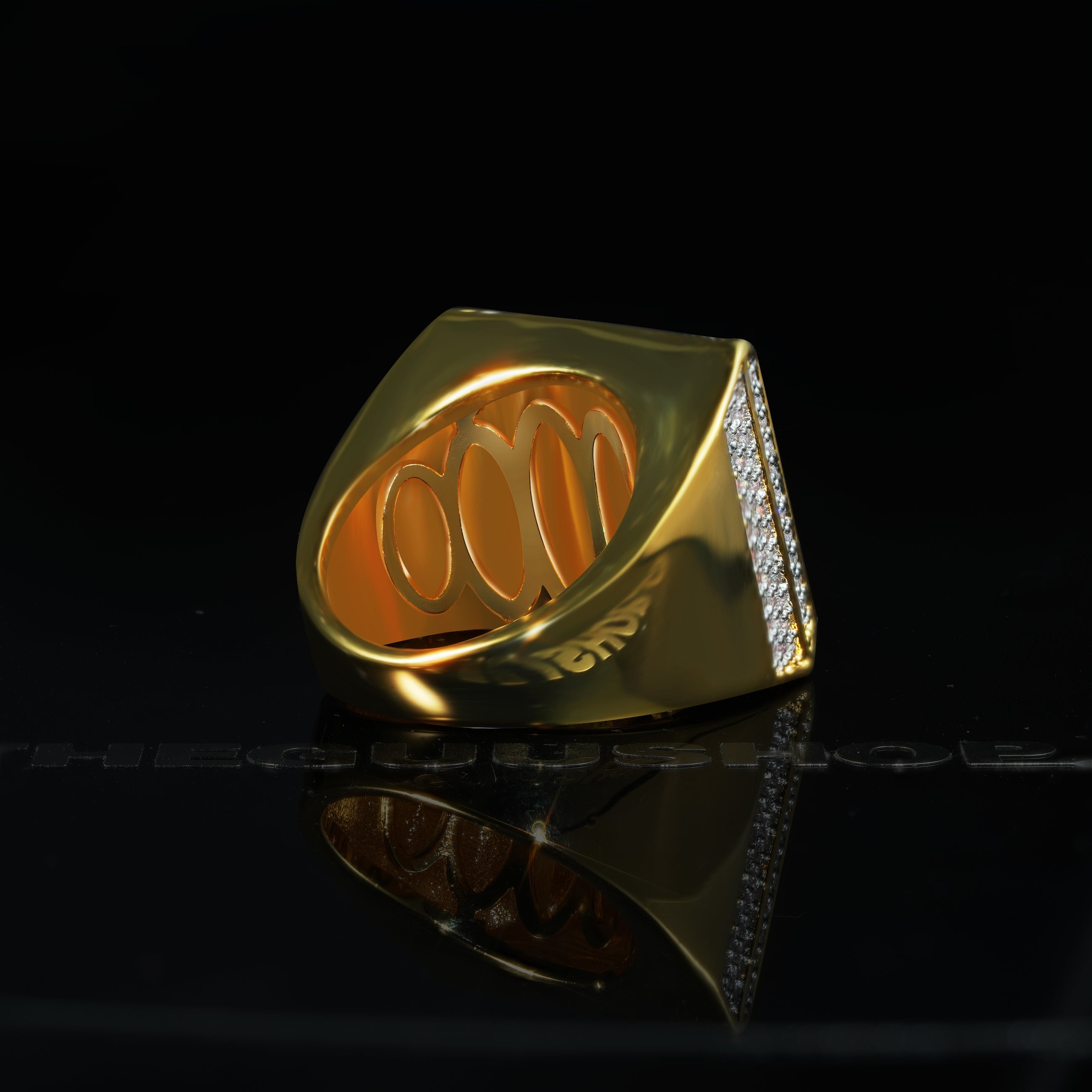 Official Limited Micro-inlay CZ  Square Ring