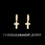 Official Limited 18K Gold-Plated Cross Earring