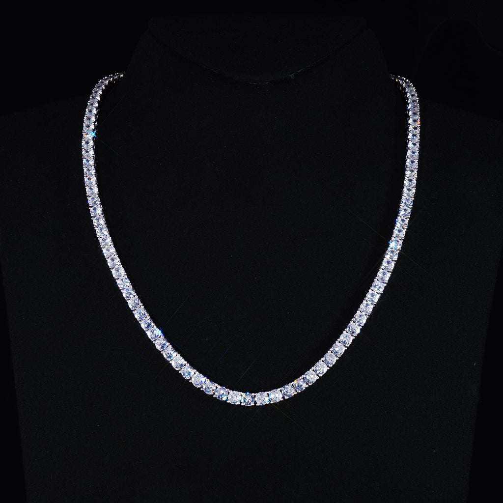 18K Gold-Plated 925 Sterling Silver AAA CZ Necklace
