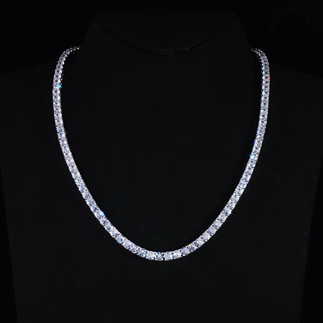 18K Gold-Plated 925 Sterling Silver AAA CZ Necklace Main Image