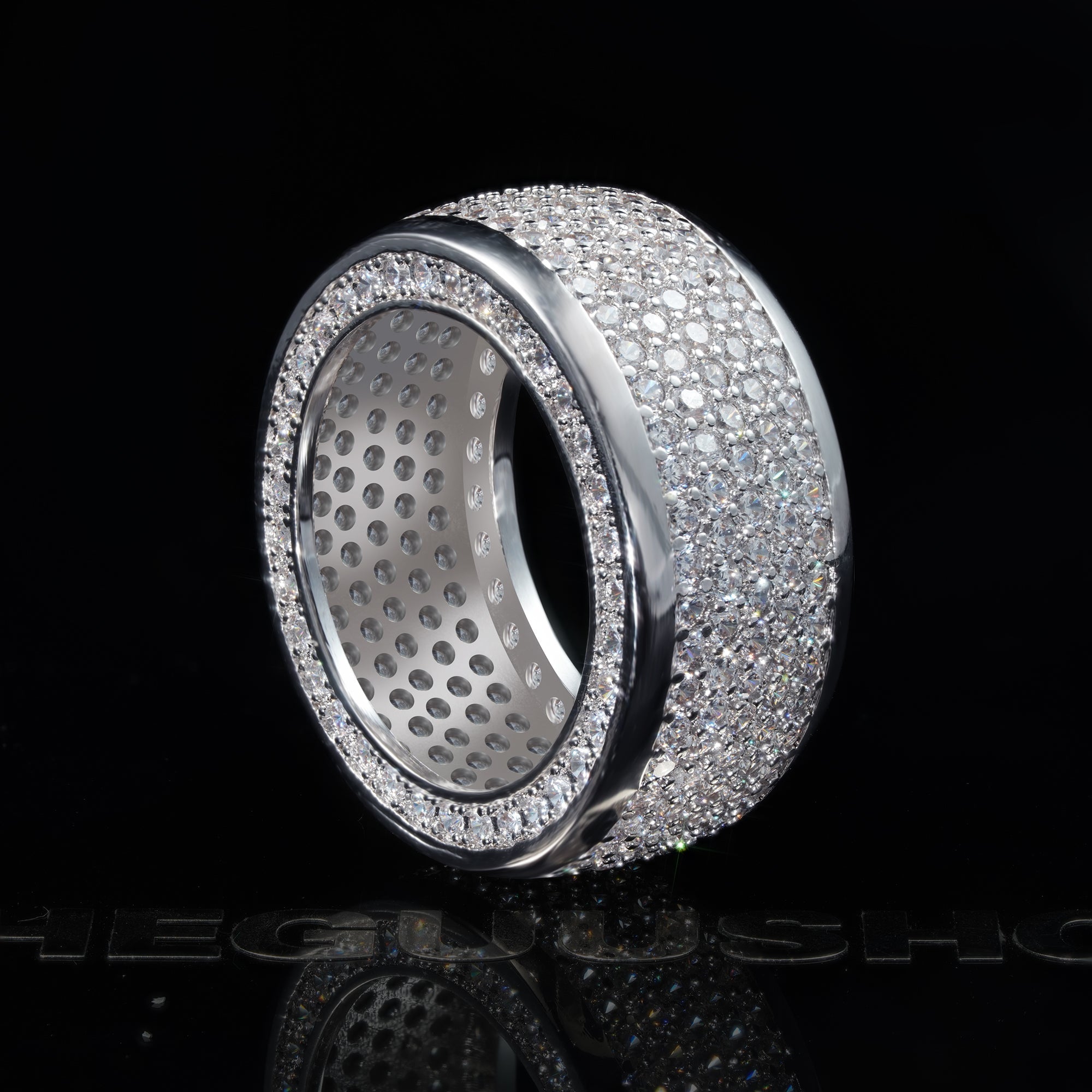 Micro-inlay BlingBling Hip Hop Ring