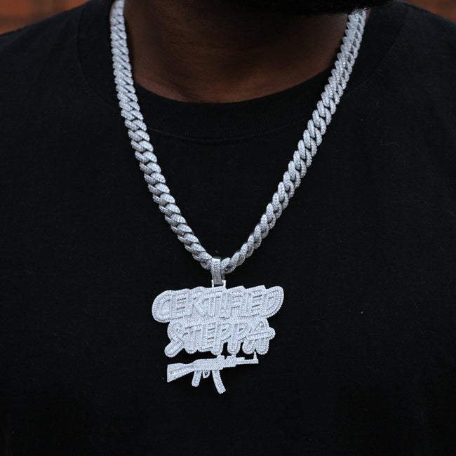 Iced Baguette Certified Steppa Necklace Hover Image
