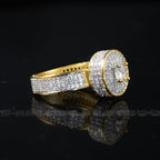 Iced CZ Diamond Gold Ring