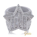 18K Gold-Plated Micro-inlay AAA CZ Pentagram Ring