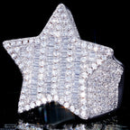 18K Gold-Plated Micro-inlay AAA CZ Pentagram Ring