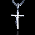 925S & VVS Moissanite Crucifix Necklace