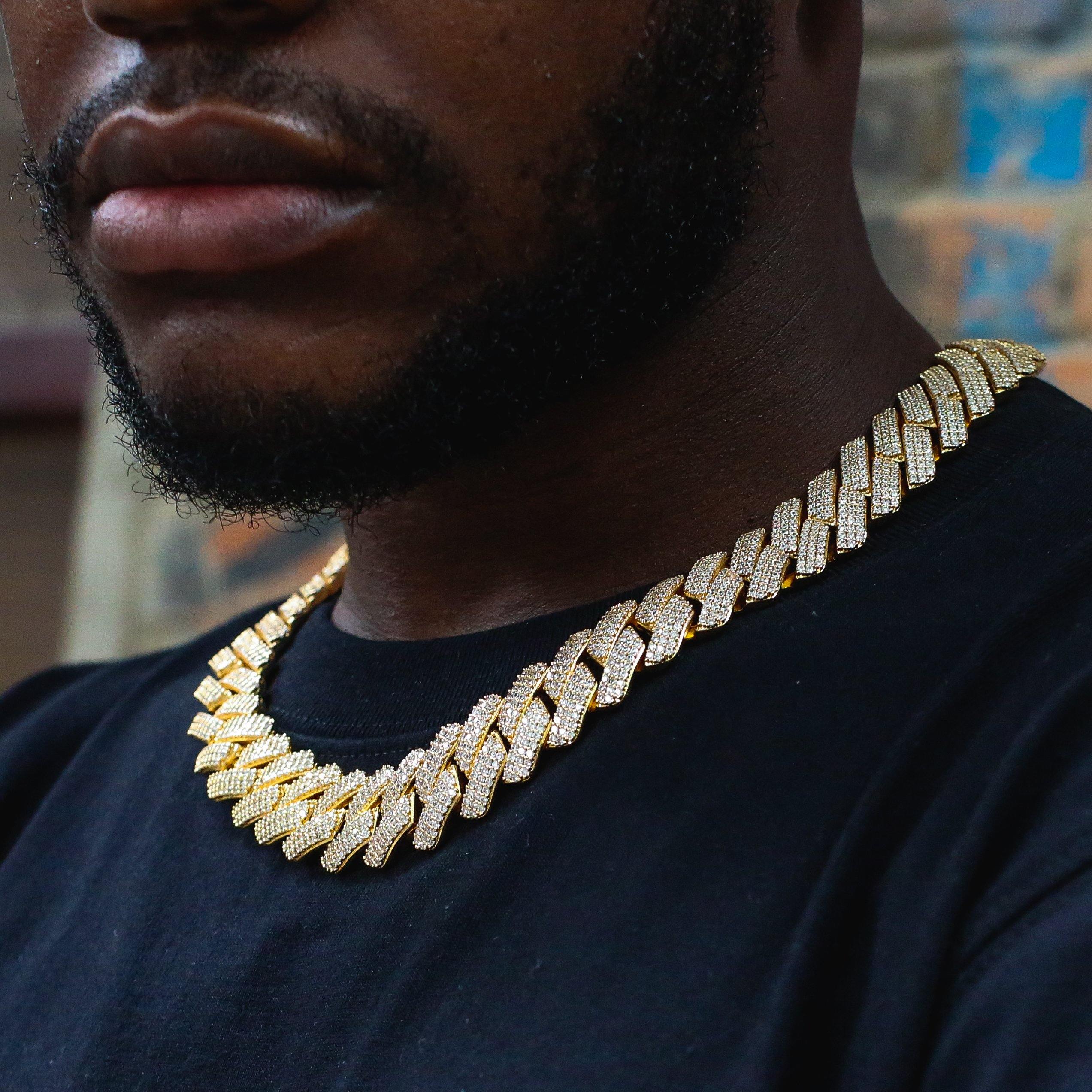 19mm Iced Prong Cuban Chain