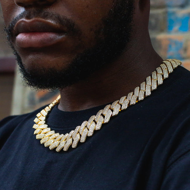 19mm Iced Prong Cuban Chain Main Image
