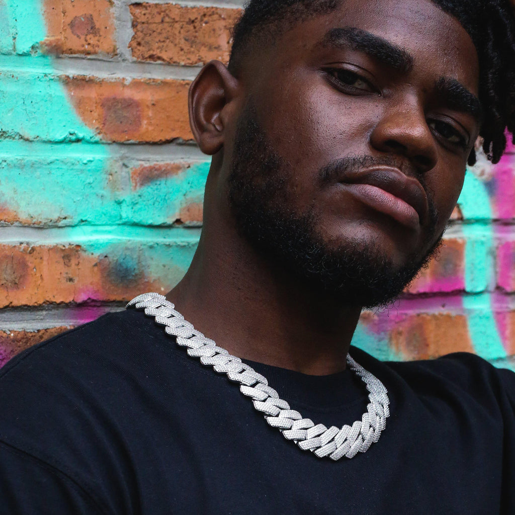 19mm Iced Prong Cuban Chain