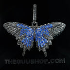 18K Gold-Plated Micro-inlay AAA CZ Butterfly Pendant Necklace