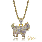 Iced 29mm Goat Iced Necklace