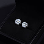 Cluster VVS Moissanite Earring .925 Sterling Silver