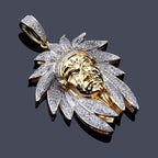Official Limited  Gold-Plated Two-tone Indian Chief Pendant