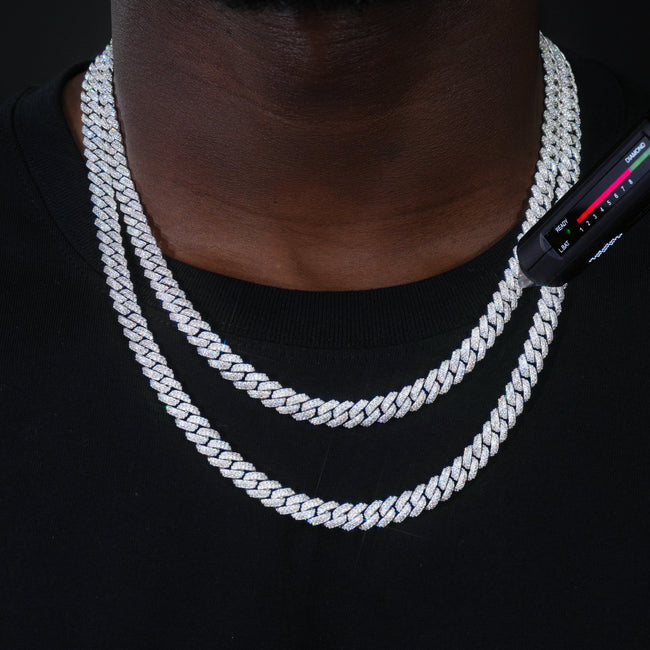 VVS Moissanite 8.5MM Cuban Link Chain Hover Image