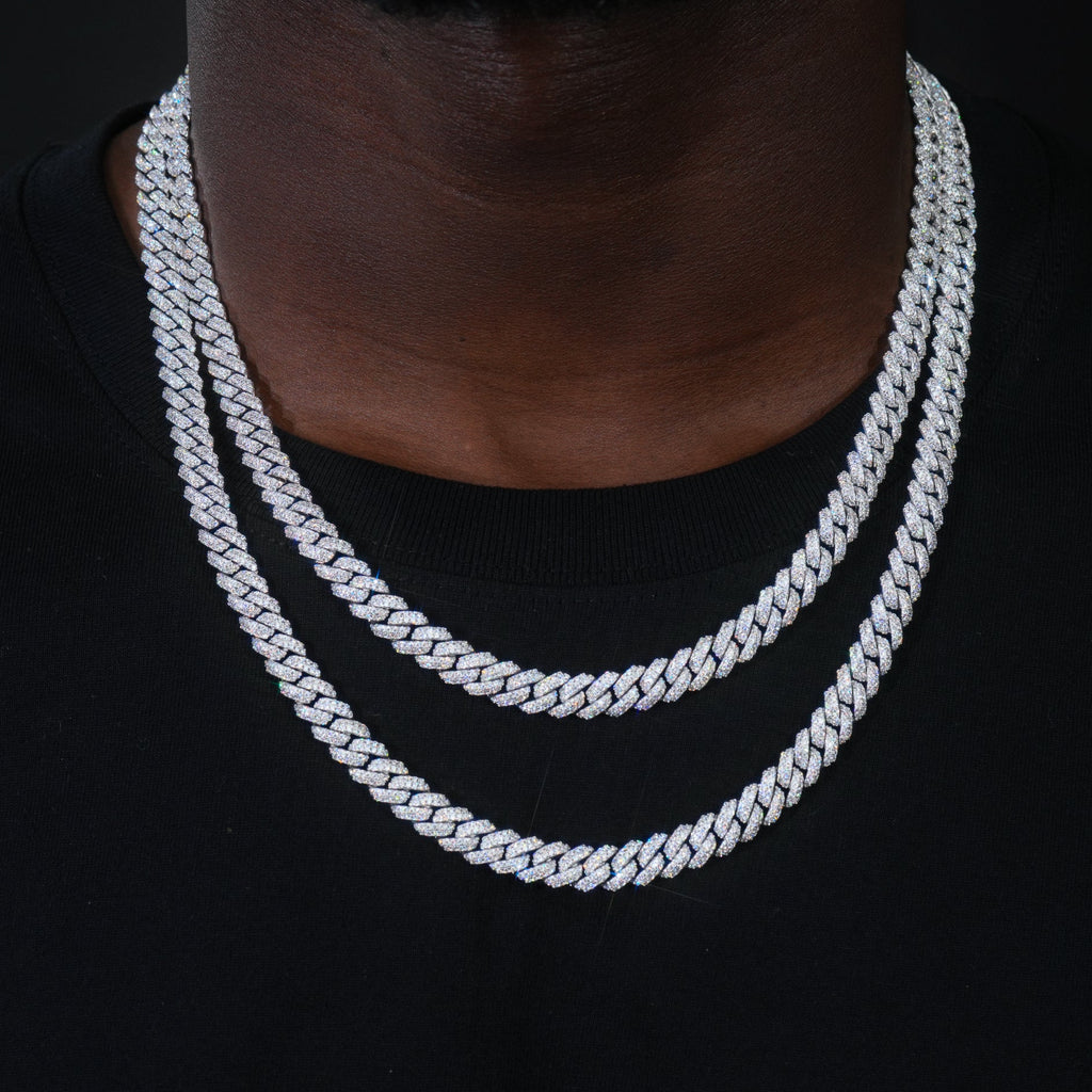 VVS Moissanite 8.5MM Cuban Link Chain