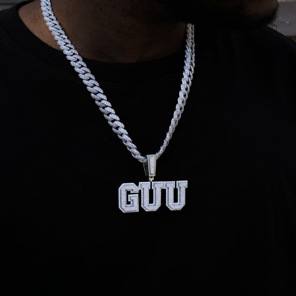 Custom Letters Two Layer Glow In The Dark Necklace