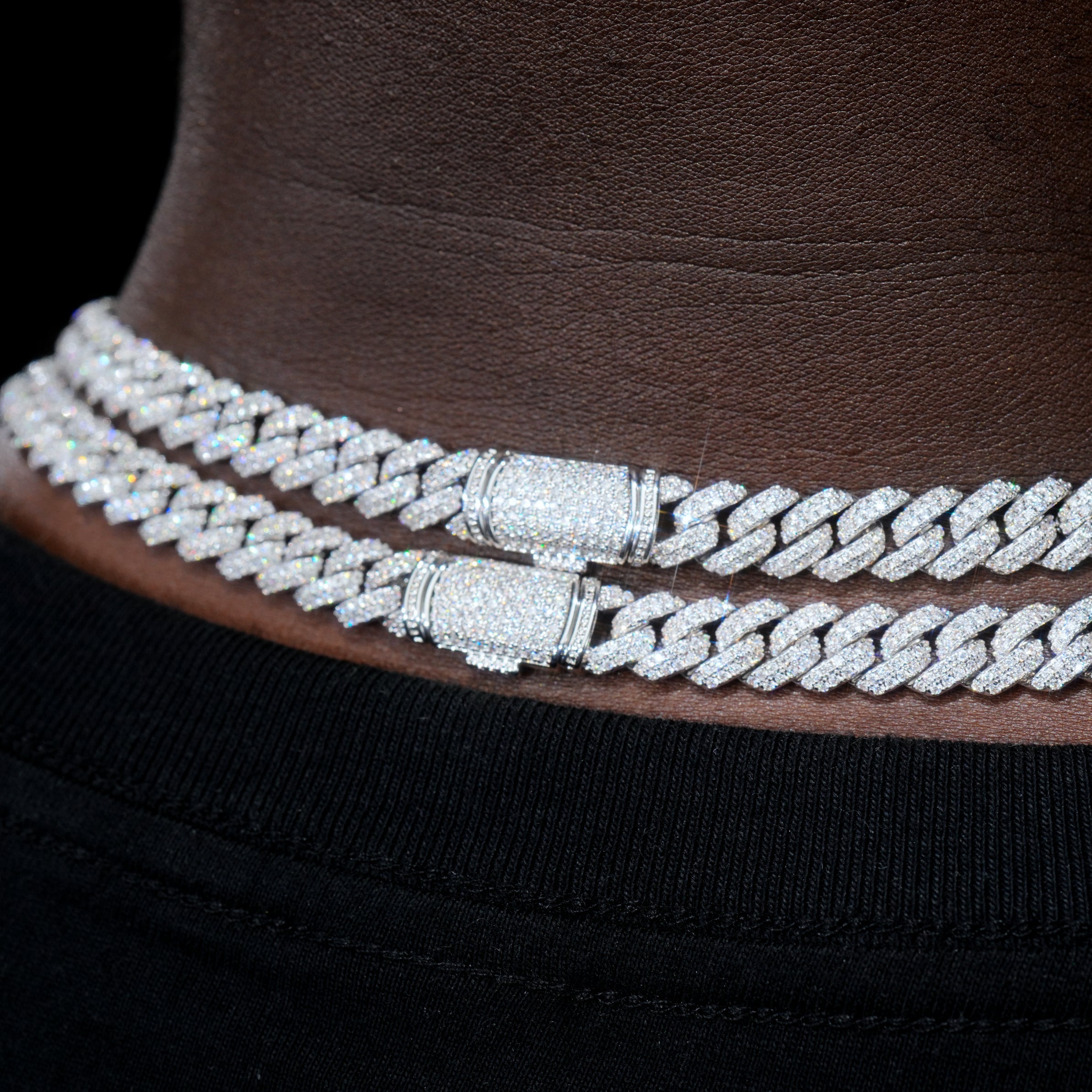 VVS Moissanite 8.5MM Cuban Link Chain