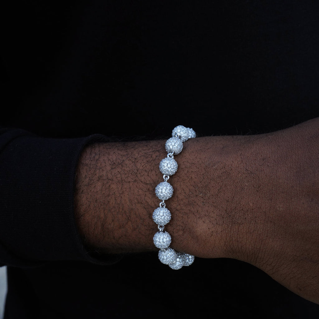 8mm Iced Beads Bracelet
