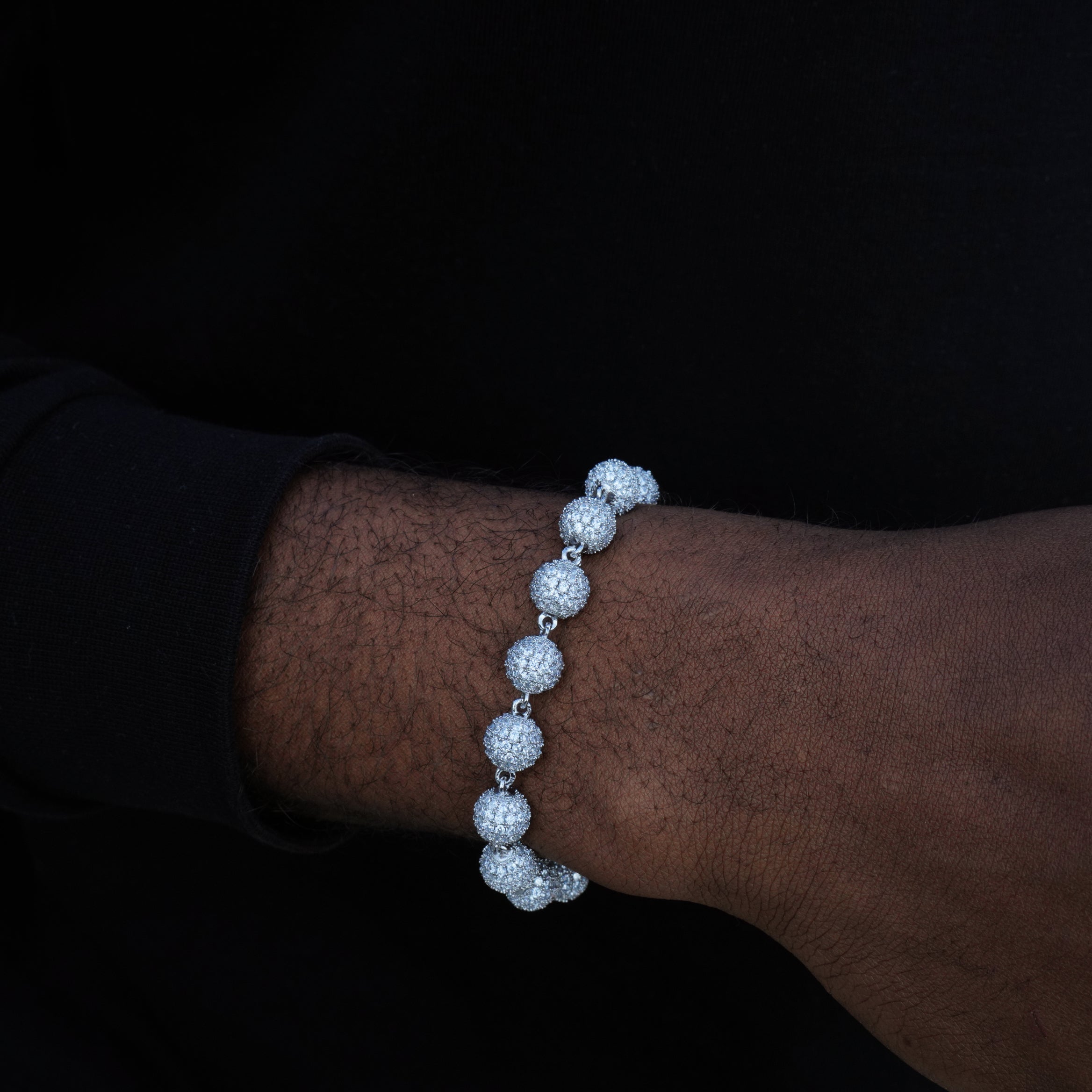 8mm Iced Beads Bracelet