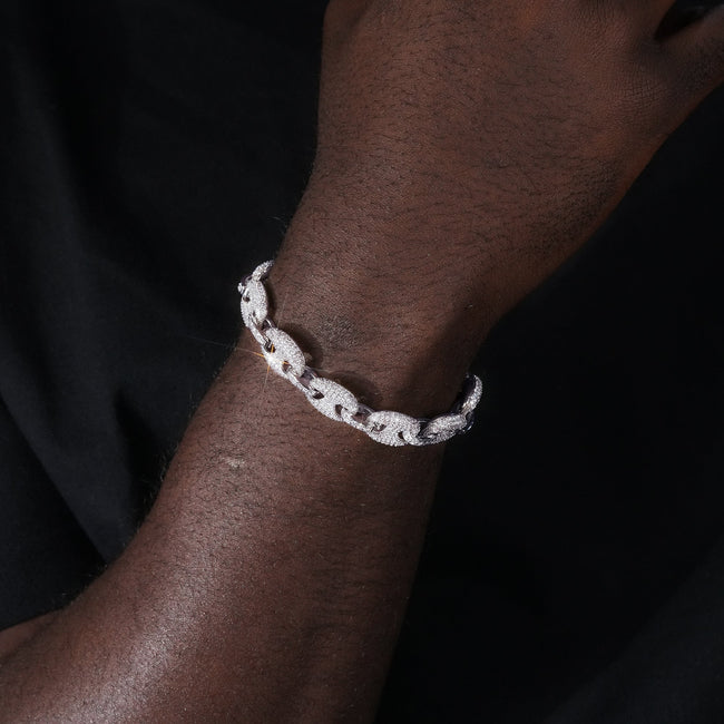 12mm  Iced Gold-Plated CZ  Cuban Link  Bracelet Main Image