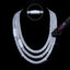 925S & VVS Moissanite 8MM Two Row Prong Cuban Link Chain
