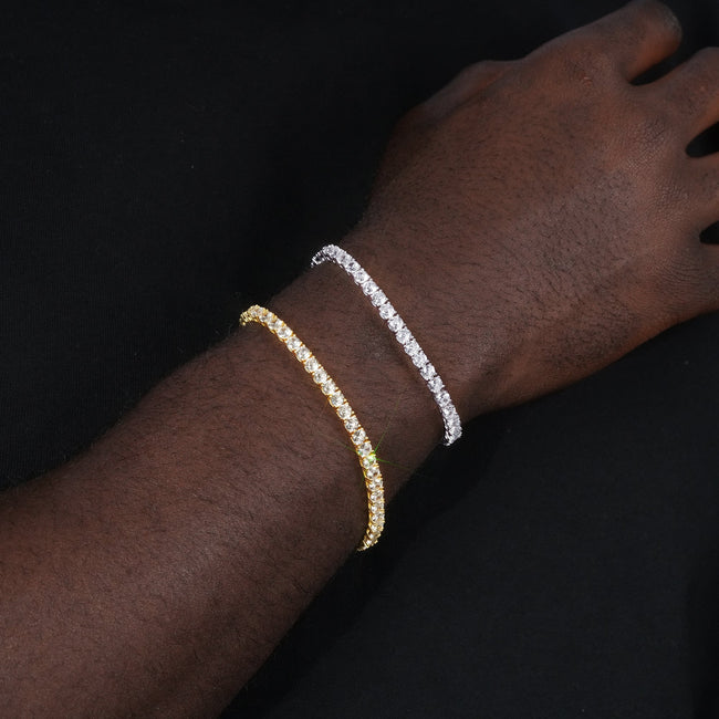 Official Limited 18K Gold-Plated 925 Sterling Silver  AAA CZ  Bracelet Hover Image