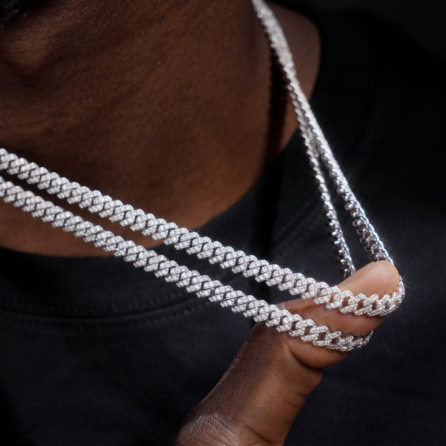 VVS Moissanite 6.5MM Prong Cuban Link Chain Main Image