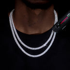 VVS Moissanite 6.5MM Prong Cuban Link Chain