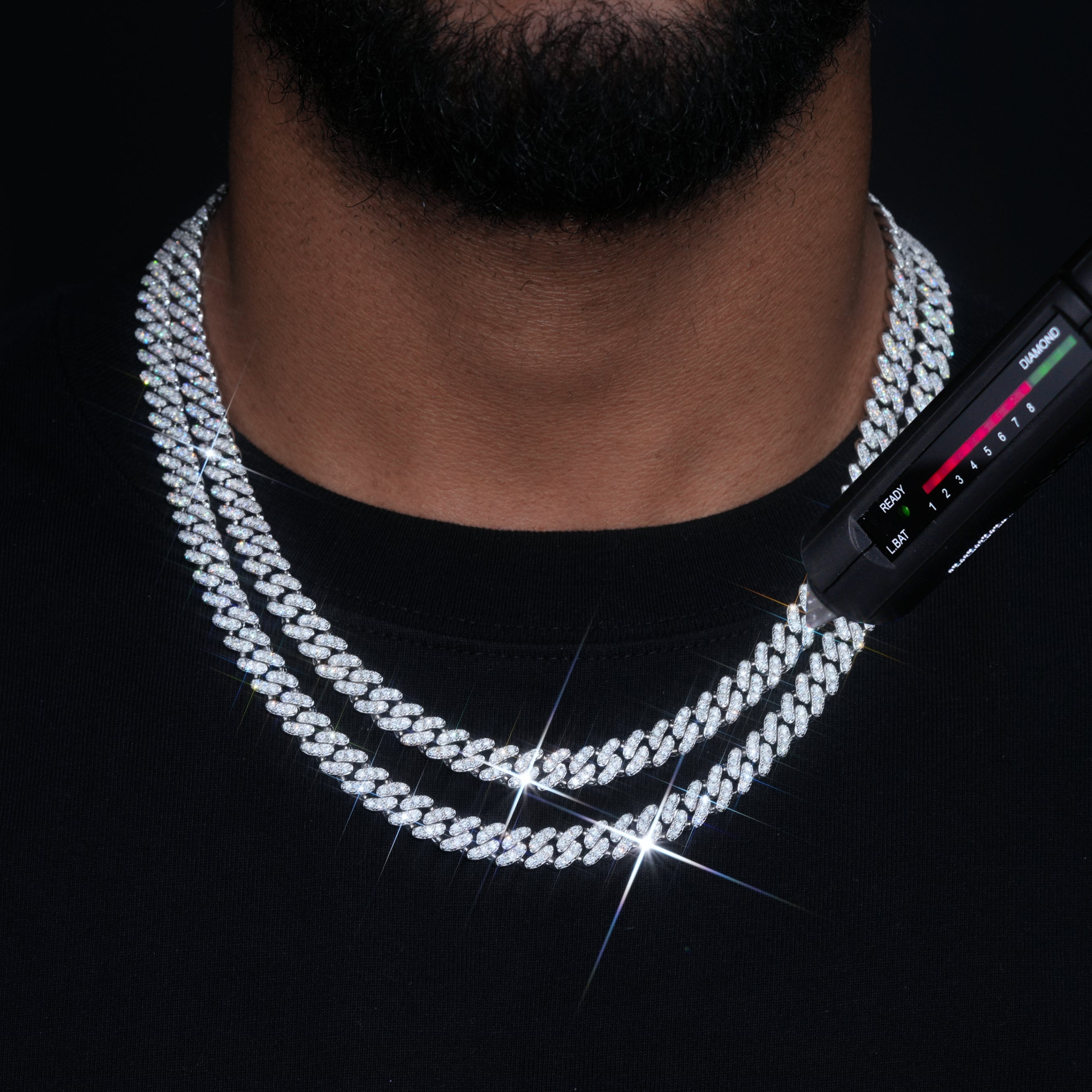 VVS Moissanite 9MM Cuban Link Chain