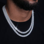925S & VVS Moissanite 8.5MM Cuban Link Chain