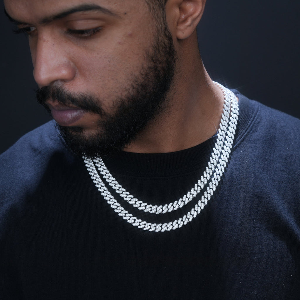 VVS Moissanite 9MM Cuban Link Chain