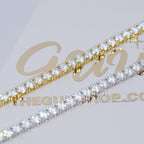 4MM 925S & VVS Moissanite Tennis Chain 18K Gold
