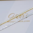4MM 925S & VVS Moissanite Tennis Bracelet 18K Gold